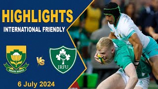 South Africa v Ireland  Halftime Highlights  2024 Rugby International Friendly [upl. by Akiehsat]