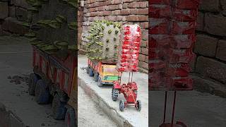 ek truck kukdo ka bhara hua overload overload trailer 44 tractor khinch ke laya Achanak se trora 👍🏼 [upl. by Jewel]