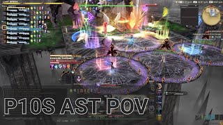 FFXIV Endwalker P10s Savage Clear  AST POV PS5 [upl. by Nageet]