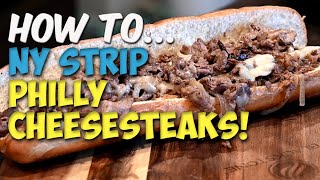 Classic Philly Cheesesteak Recipe using NY Strip Steak  Dad Bod BBQ [upl. by Mendie]