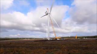 Andershaw Wind Farm construction timelapse [upl. by Jemy210]