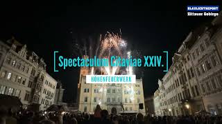 Spectaculum Citaviae XXIV  Höhenfeuerwerk in Zittau [upl. by Augie608]