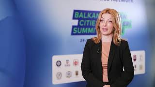 B40 Istanbul Summit Danela Arsovska Mayor of Skopje [upl. by Yrevi]