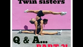 Q amp A PART 2  Dancemoms AGT experience worst thing about being a twin and more [upl. by Schild]