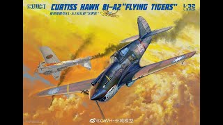 Review 132 Great Wall Hobby Curtiss Hawk P40 Flying Tigers [upl. by Myna363]