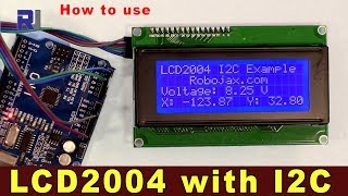 Introduction to LCD2004 LCD display with I2C module for Arduino [upl. by Dorcy]