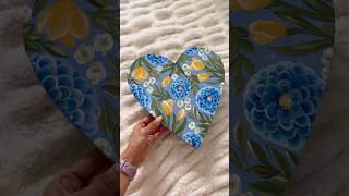 Painting a Heart Canvas  CAMILLA CREATIONS camillacreations painting art artist acrylicart [upl. by Onder63]