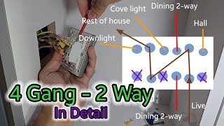 Two Way Switching Explained  How to wire 2 way light switch [upl. by Attenna]