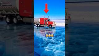 Trucks driving through frozen lakes [upl. by Ynohtnaluap919]