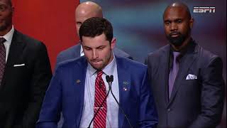 FULL Baker Mayfield 2017 Heisman Trophy acceptance speech  ESPN [upl. by Onaicnop]