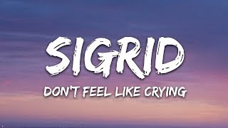 Sigrid  Don’t Feel Like Crying Lyrics [upl. by Hanimay]