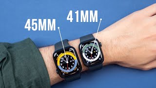 Don’t Buy The WRONG Apple Watch Size  49mm vs 45mm vs 41mm [upl. by Hayn]