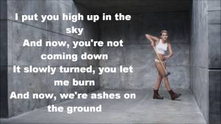 Miley Cyrus  Wrecking Ball Lyrics [upl. by Hermione661]