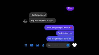 Cause everytime you hurt me less then i cry 🥺💔 samsmith conversation [upl. by Sublett739]