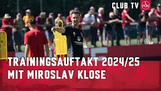 Miro Klose bittet zum Trainingsauftakt 202425😍💪  1 FC Nürnberg [upl. by Adym]