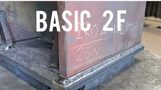 FCAW WELDING BASIC 2F POSITION FOR BEGINNERS [upl. by Blondelle52]