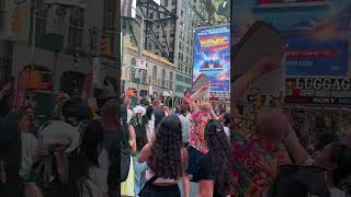 Times Square Live Music by BYRNE New York City [upl. by Maritsa]