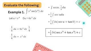 Antideratives of Functions Using Substitution and Table of IntegralsAmora Albores [upl. by Ahsats]