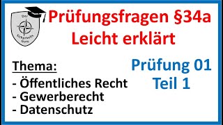 SKP 01Teil1 SACHKUNDE §34a GewO PRÜFUNGSFRAGEN einfach erklärt Vorbereitung auf die SACHKUNDEPRÜFUNG [upl. by Keverne]