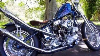 1953 Harley Panhead Chopper  Built right  First Chopped in the 50s [upl. by Adaval]