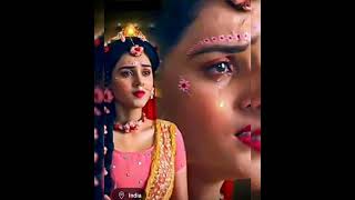 New Radha Krishna Sad 😭😭 Status video 📸 Lofi sad song radhakrishna radheradhe status love [upl. by Elurd]