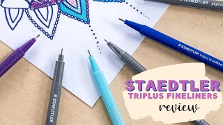 Staedtler Triplus Fineliner Pens  Review [upl. by Eislrahc]