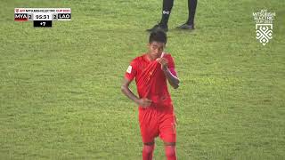 Maung Maung Lwin with an inchperfect freekick in stoppage time [upl. by Roydd]