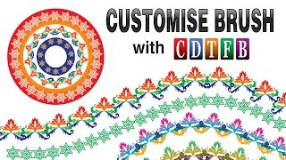 Create Customize Brush in corel draw x7 with cdtfb [upl. by Hairym251]