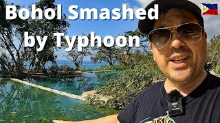 Surviving Typhoon Odette in Bohol Philippines  Panglao Island [upl. by Salot]