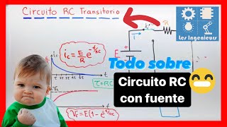 ✅CIRCUITO RC con FUENTE TEORÍAEJERCICIO Análisis de Circuitos eléctricos [upl. by Ellehcrad]