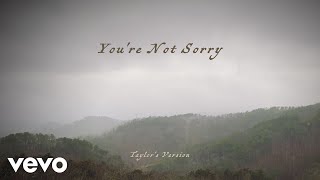 Taylor Swift  Youre Not Sorry Taylors Version Lyric Video [upl. by Fishback]