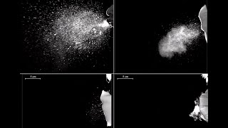 High speed camera captures how different types of face masks work [upl. by Han]