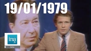 20h Antenne 2 du 19 janvier 1979  Mort de Paul Meurisse  Archive INA [upl. by Dahs]