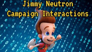 Nickelodeon AllStar Brawl 2  Jimmy Neutron Campaign Interactions [upl. by Rossner645]