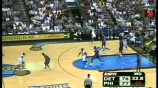 Allen Iverson 37 pts15 ast playoffs 2005 76ers vs pistons game 3 [upl. by Watson55]