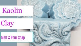 Melt and Pour Soap Making Using Kaolin Clay [upl. by Nashbar877]