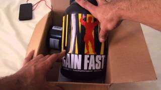 71 Unboxing Vitacost Gain Fast 3100 5lbs [upl. by Pussej]