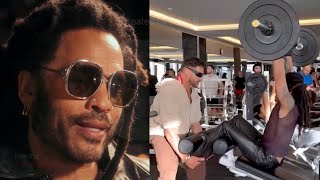 Lenny Kravitz Explains Leather Pants Workout Attire [upl. by Giuditta701]