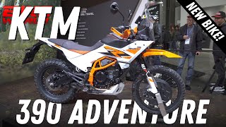 New 2025 KTM 390 Adventure  EICMA First Look [upl. by Enelyam]