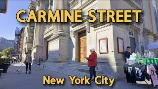 【4K】𝐖𝐀𝐋𝐊 🇺🇸 The Charming Carmine Street in Greenwich Village🗽NYC [upl. by Milan]