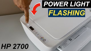 HP DeskJet 2700 Power Light Flashing [upl. by Anum130]