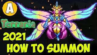 Terraria 1449 How To Summon Empress of Light 2024 EASY  Terraria how to get Prismatic Lacewing [upl. by Einahc]