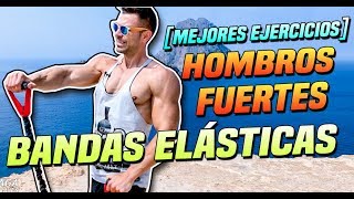 MEJORES EJERCICIOS BANDAS ELASTICAS 💪🏻  HOMBROS FUERTES GRANDES REDONDOS Y DEFINIDOS [upl. by O'Hara]