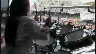 The fastest drummer Joey Jordison intro eyeless Manchester 2000 [upl. by Emirej]