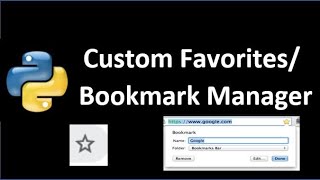 How to build your own Favorites manager using python with 20 lines of code [upl. by Rubie365]