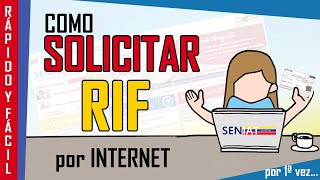 Cómo SOLICITAR RIF por Primera Vez en el SENIAT 👉【✔️ FÁCIL Y RÁPIDO】 [upl. by Orimar3]