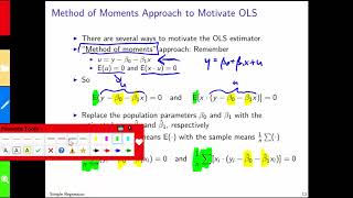 Ökonometrie Teil 023 Lineare Einfachregression  Parameterschätzung [upl. by Marvin]