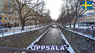 Uppsala Slott Uppsala  Virtual Walking Tour in 4K  December 2022  Sweden [upl. by Aiela40]