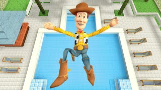 Toy Story Woody Ragdolls Jumps amp Falls GMOD Episode 553 [upl. by Natelson]