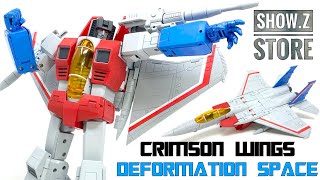 Deformation Space DS01 CRIMSON WINGS Third Party Transformers MP STARSCREAM Review [upl. by Harts]